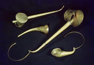 Acoustic instruments cornets belonging to Ludwig van Beethoven (1770-1827) c.1813 (copper)