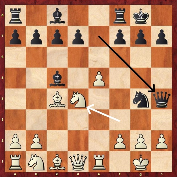 NN vs Greco 1620 move 11w arrows